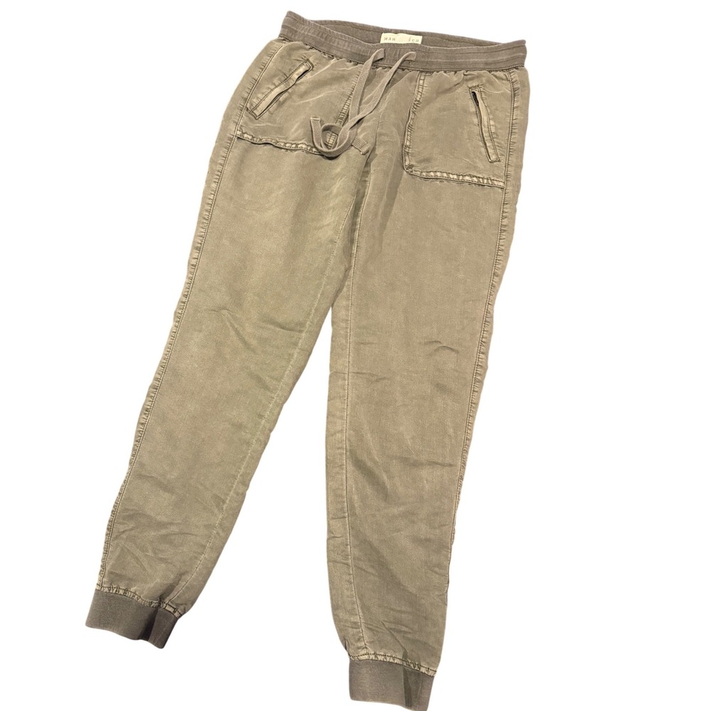 Marrakech Olive Green Utility‎ Joggers Ankle Zip Cargo Pants Womens 25